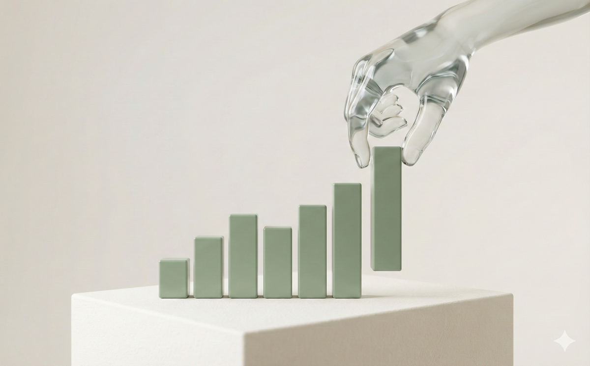 AI generating a clean chart from messy data